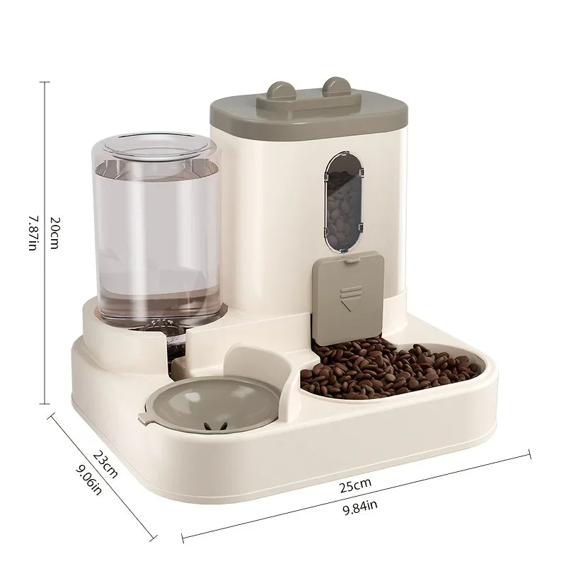 Gravity Pet Food & Water Dispenser — No-Power Feeder for Dogs & Cats