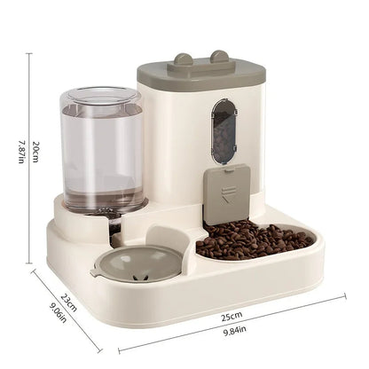 Gravity Pet Food & Water Dispenser — No-Power Feeder for Dogs & Cats