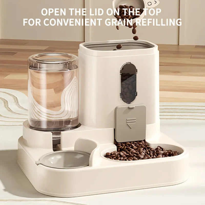 Gravity Pet Food & Water Dispenser — No-Power Feeder for Dogs & Cats