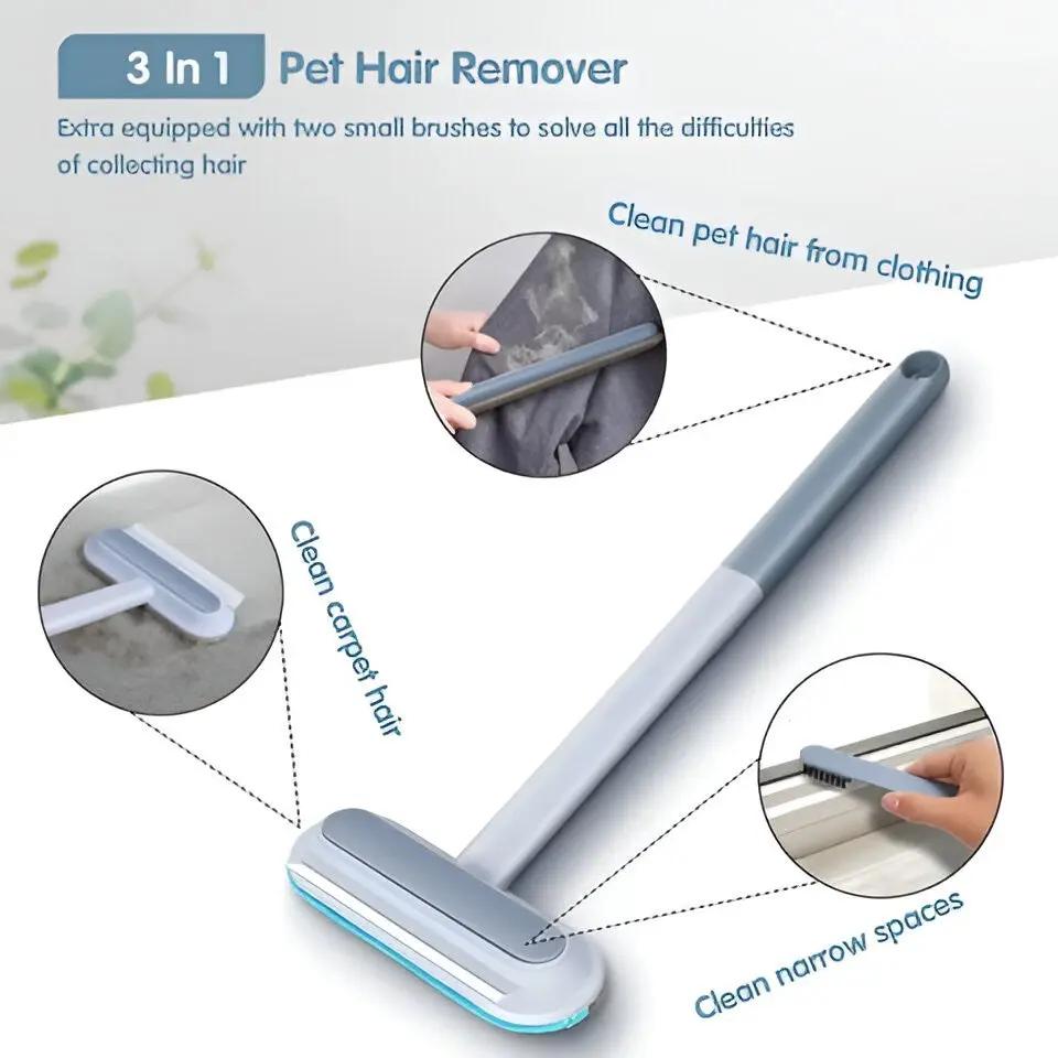 Reusable Pet Hair Remover — Fur Removal Tool for Furniture & Carpet