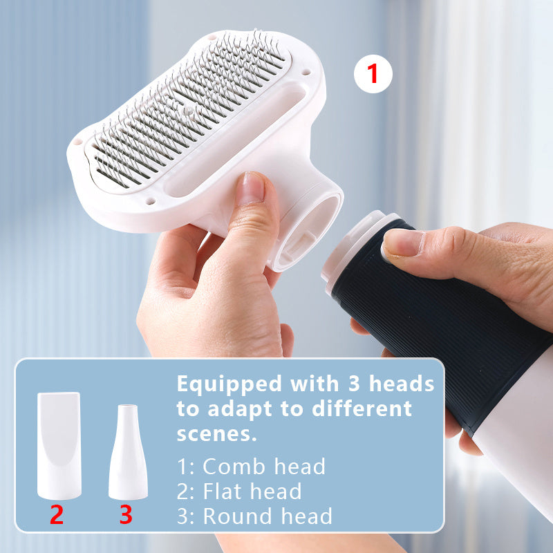 Pet Grooming Dryer Brush — Dry, Brush & Fluff Tool for Dogs & Cats