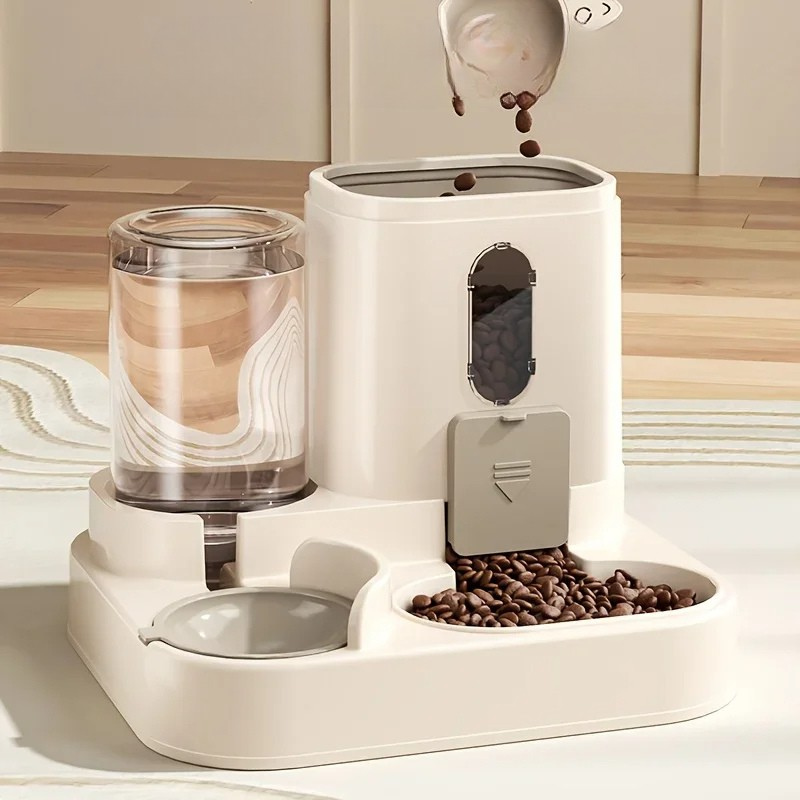 Gravity Pet Food & Water Dispenser — No-Power Feeder for Dogs & Cats
