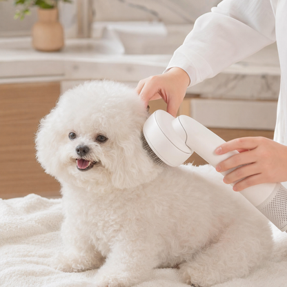 Ionic Pet Grooming Dryer — Fast-Drying Brush for Dogs & Cats