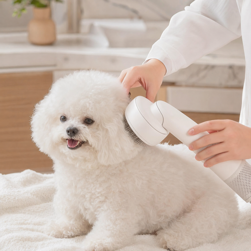 Ionic Pet Grooming Dryer — Fast-Drying Brush for Dogs & Cats