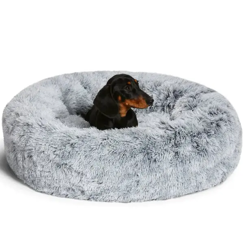 Calming Donut Cat Bed — Round Plush Bed for Cats & Small Dogs