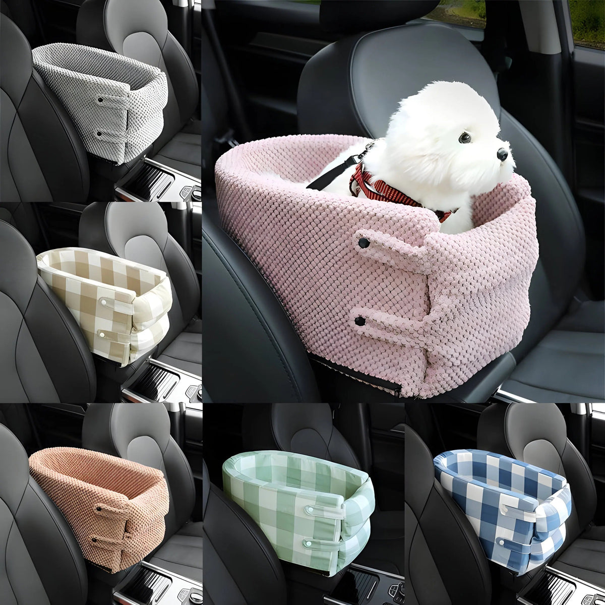 Center Console Pet Seat for Small Dogs & Cats — Up to 13 lb